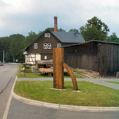 Skulptur f&uuml;r eine M&uuml;hlenbaufirma